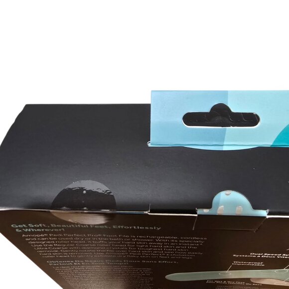 Amope Pedi Perfect Pro Rechargeable Foot File Wet or Dry New in Sealed Box - Picture 4 of 5